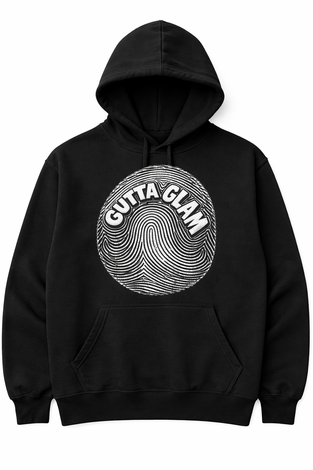Thumb Print Graphic Hoodie