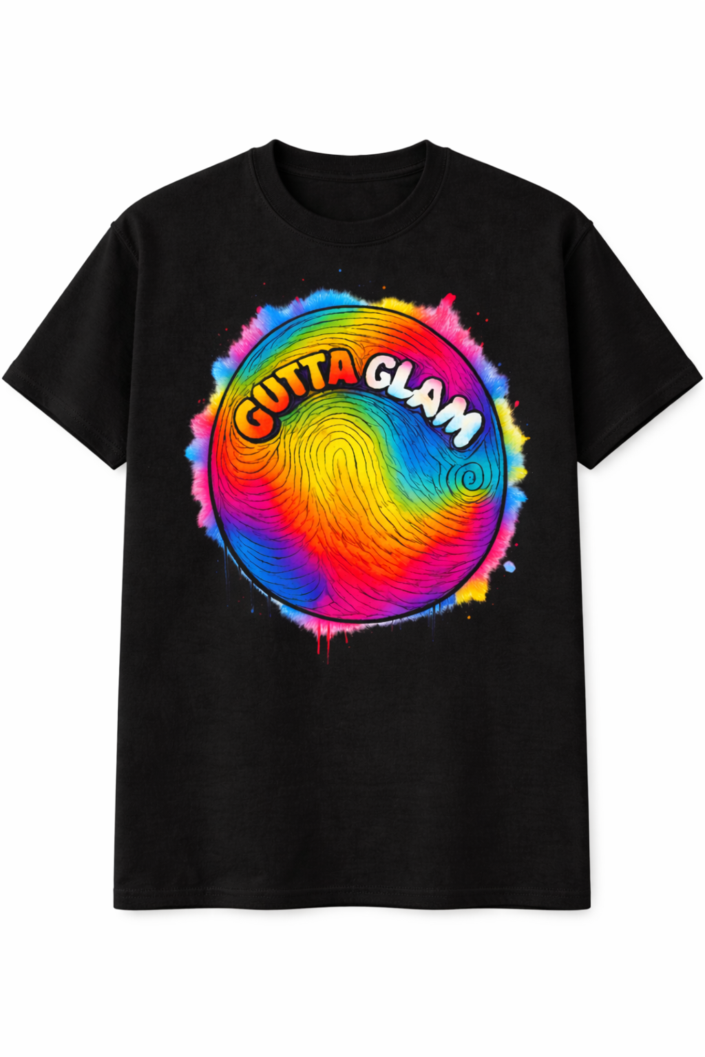 Multi ColorThumb Print Graphic Tee